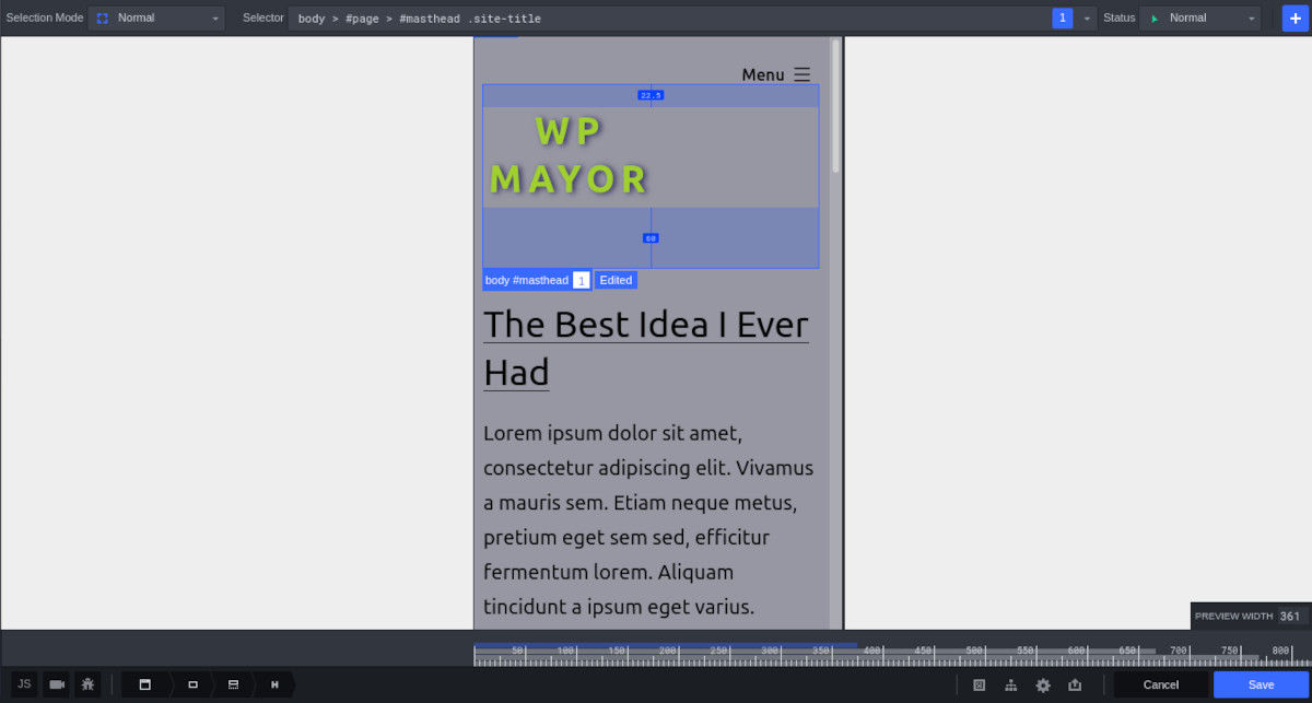 Screenshot Of Css Hero Editor